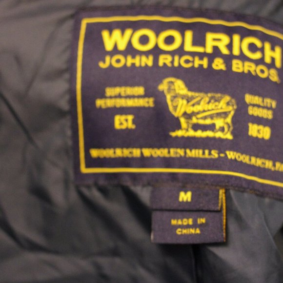 WOOLRICH Navy Blue Men's Jacket Polyester windbreaker Bomber Size:M - Picture 6 of 7